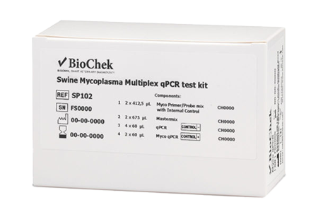 Myco Multi qPCR – Swine Mycoplasma Multiplex DNA testas (BioChek)