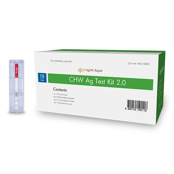 Heartworm Ag 2.0 – Širdies kirmėlių (Dirofilaria immitis) antigeno nustatymo greitasis testas šunims
