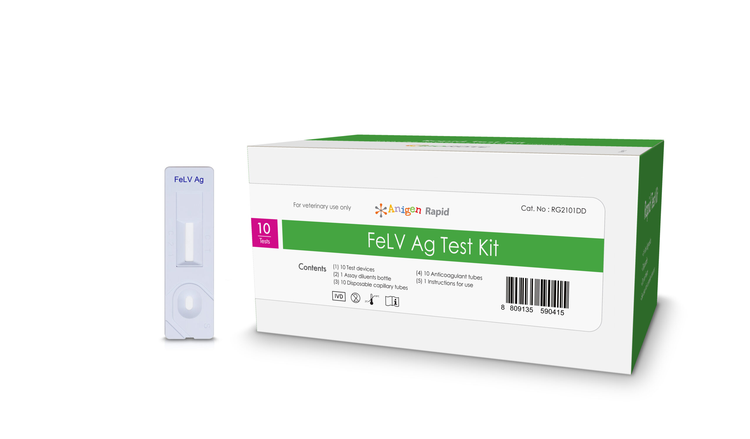 FeLV Ag – Leukemijos viruso (FeLV) antigeno nustatymo greitasis testas katėms